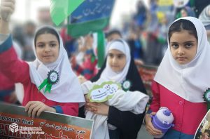 راهپیمایی و اجتماع حمایت از کودکان غزه در شهرستان چالوس