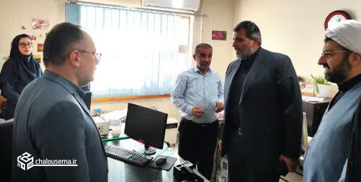 بازدید فرماندار از شبکه بهداشت شهرستان چالوس‌