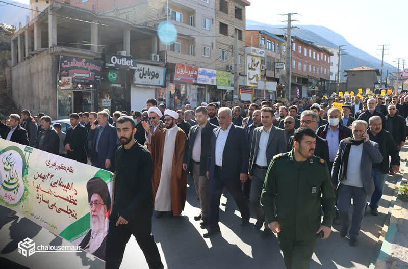 گزارش تصویری راهپیمایی 22 بهمن مرزن آباد