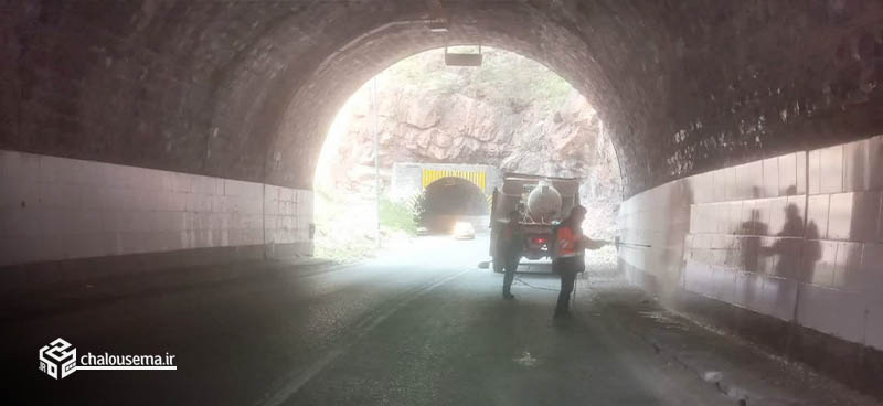 گزارش تصویری عملیات اداره راهداری و حمل و نقل جاده‌ای شهرستان چالوس