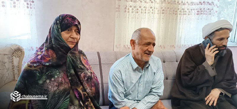 دیدار با خانواده شهید بواس در هفته بزرگداشت مقام معلم