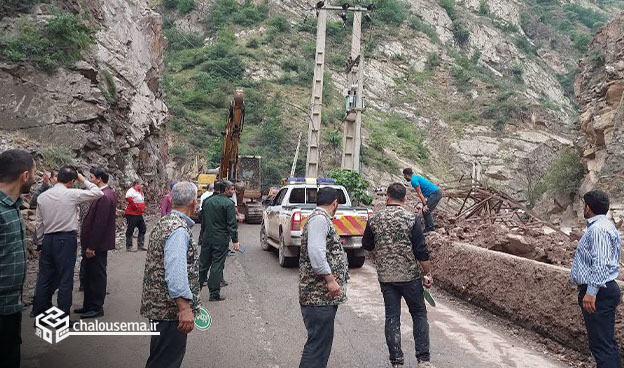 عکس سیل جاده چالوس رستوران دربند خرداد 1403