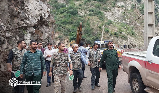 عکس سیل جاده چالوس رستوران دربند خرداد 1403