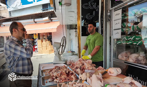 بازرسی از واحدهای خبازی و مرغ فروشی سطح شهرستان چالوس