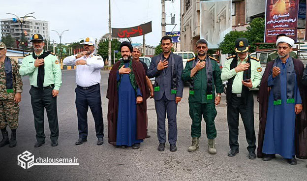 گزارش تصویری مراسم دسته روی نیروهای مسلح شهرستان چالوس