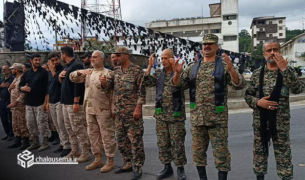 گزارش تصویری مراسم دسته روی نیروهای مسلح شهرستان چالوس