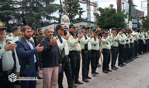 گزارش تصویری مراسم دسته روی نیروهای مسلح شهرستان چالوس