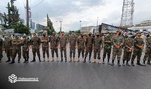 گزارش تصویری مراسم دسته روی نیروهای مسلح شهرستان چالوس