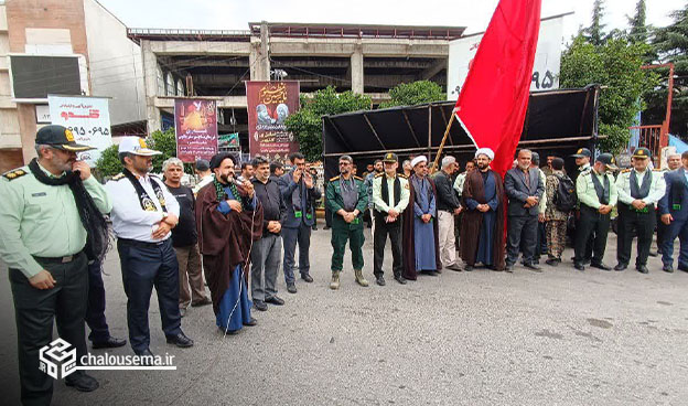 گزارش تصویری مراسم دسته روی نیروهای مسلح شهرستان چالوس