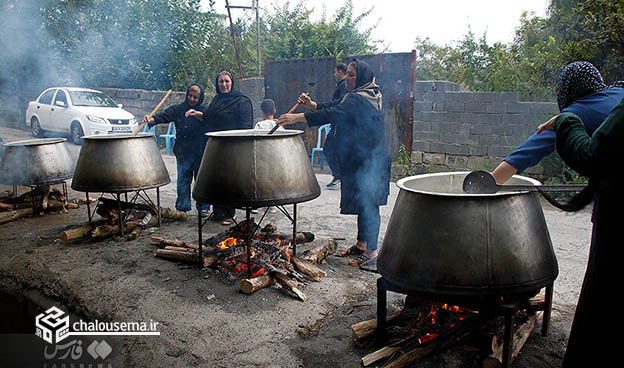 گزارش تصویری پخت شیر برنج اربعینی سینواچشمه