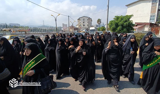 مراسم دسته روی سالروز شهادت امام رضا (ع) در شهرستان چالوس