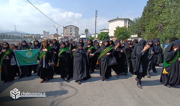 مراسم دسته روی سالروز شهادت امام رضا (ع) در شهرستان چالوس