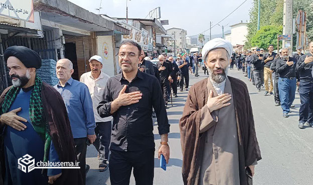 مراسم دسته روی سالروز شهادت امام رضا (ع) در شهرستان چالوس