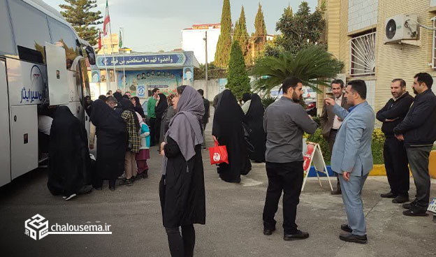 دانش آموزان چالوسی به اردوی راهیان نور اعزام شدند