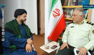 دیدار ریاست کلانتری ۱۱ با امام جمعه شهرستان چالوس
