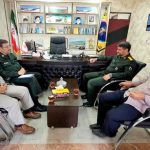 دیدار مدیرکل حفظ آثار و نشر ارزش‌های دفاع مقدس و مقاومت مازندران با فرمانده سپاه چالوس
