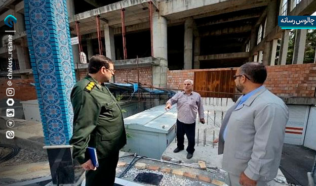 گزارش تصویری بازدید سرهنگ سلامی از محل احداث یادمان شهدای گمنام مصلی چالوس