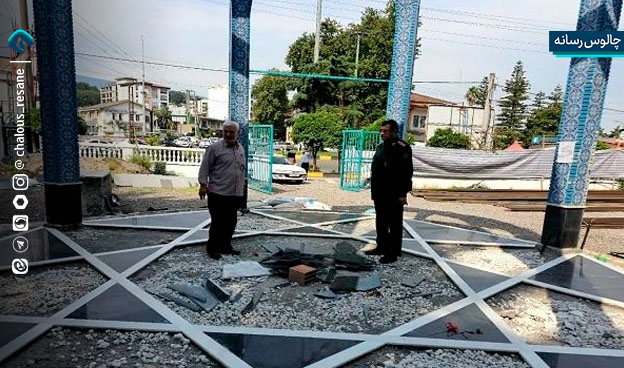 گزارش تصویری بازدید سرهنگ سلامی از محل احداث یادمان شهدای گمنام مصلی چالوس