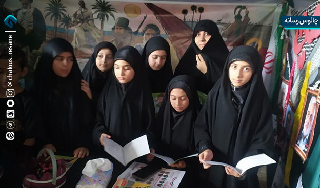 گزارش تصویری برپایی غرفه دفاع مقدس 2 در شهرستان چالوس