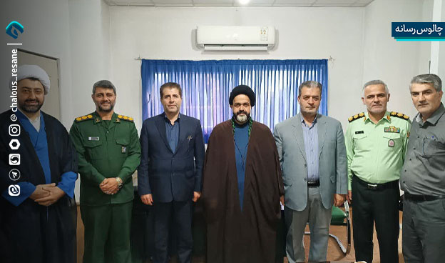 دیدار فرماندار و اعضای شورای با امام جمعه شهرستان چالوس