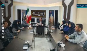 دیدار کارکنان اداره بهزیستی چالوس با فرماندار شهرستان چالوس