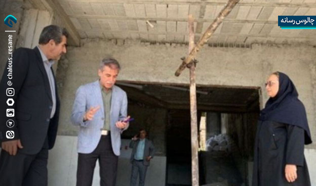 بازدید مسئولان از پروژه خیرساز مدرسه ۱۲ کلاسه در منطقه سینوا