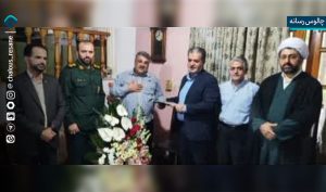 دیدار فرماندار چالوس با آزاده سرافراز جواد ابراهیمی شکرپس