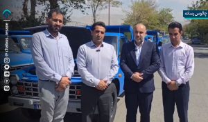 دستگاه خودرو حمل زباله به دهیاری های شهرستان چالوس
