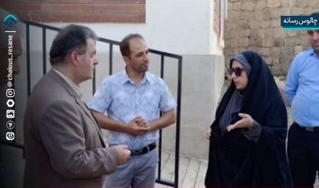 بازدید فرماندار چالوس از دبستان شهید ادریس پولادی روستای گویتر