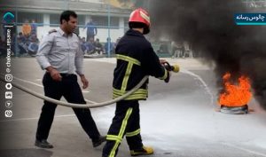 رزمایش پدافند غیرعامل در هنرستان پسرانه زندهیاد قربانی