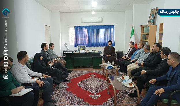 دیدار جامعه ورزشی با امام جمعه شهرستان چالوس