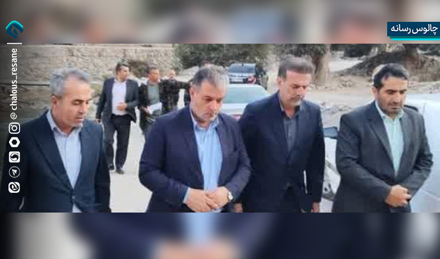 بازدید فرماندار چالوس از روند ساخت پل پولادکوه