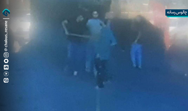 پلیس در تعقیب مهاجم تبر به دست جاده چالوس