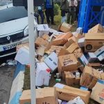 تصادف شدید و واژگونی نیسان در محدوده عباسکلا چالوس