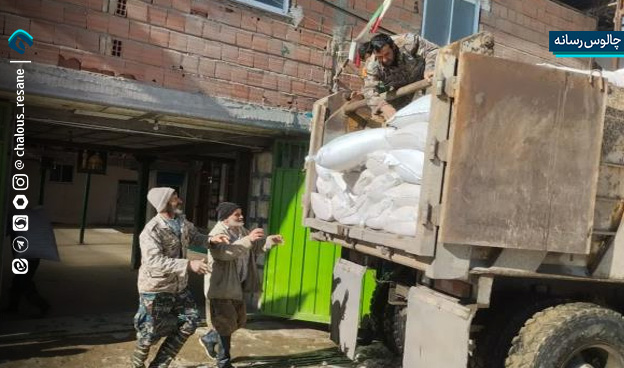 توزیع اضطراری نهاده‌های دامی در مناطق برف‌گیر مازندران