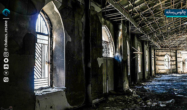 آتش زدن مصلی رامسر توسط اغتشاشگران