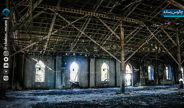 آتش زدن مصلی رامسر توسط اغتشاشگران