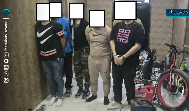 دستگیری باند 7 نفره سارقان کابل و فیبر نوری در چالوس