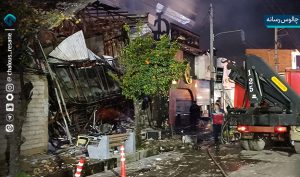 گزارش تصویری تخریب اموال عمومی در اغتشاشات چالوس