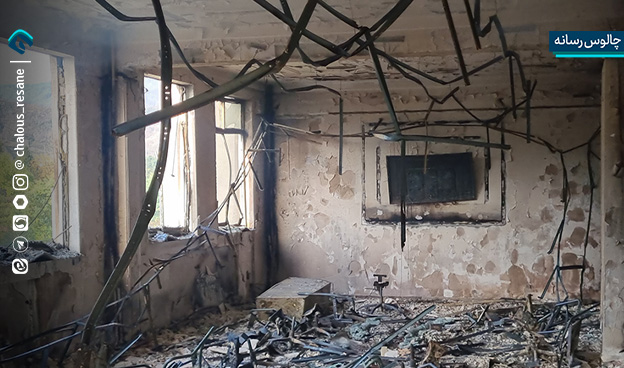 گزارش تصویری تخریب اموال عمومی در اغتشاشات مازندران