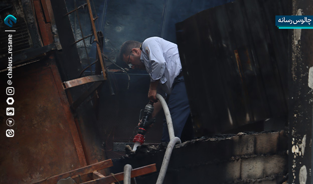 گزارش تصویری تخریب اموال عمومی در اغتشاشات مازندران