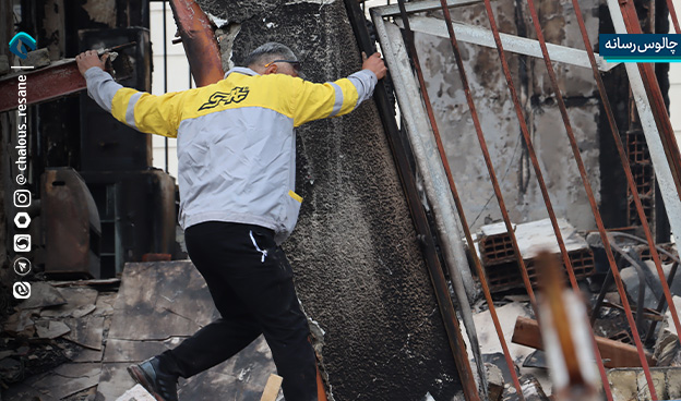 گزارش تصویری تخریب اموال عمومی در اغتشاشات مازندران