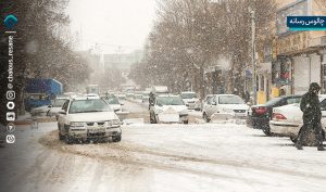بارش برف در محورهای 6 استان