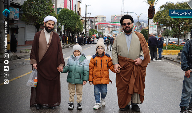 گزارش تصویری حضور پرشور مردم چالوس در راهپیمایی 22 بهمن 1404