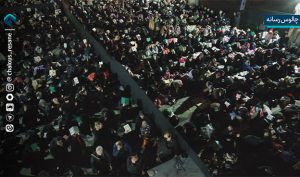 حماسه حضور مردم چالوس در دومین شب احیا