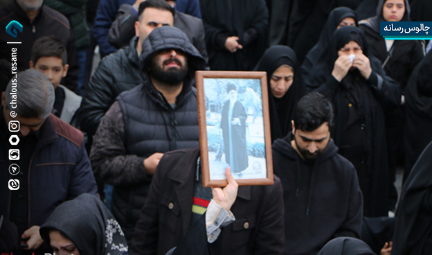 خروش مردم دیار علویان در پی شهادت مقام معظم رهبری