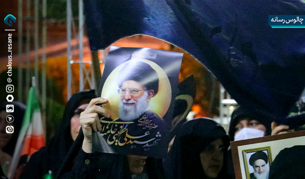 خروش مردم شهرستان چالوس در سوگ رهبر شهید