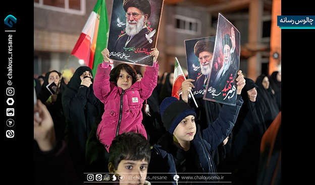 گزارش تصویری حماسه حضور مردم چالوس در شب های ایستادگی‌‌