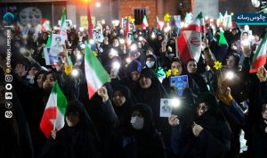 حماسه حضور مردم چالوس در شب‌های بیعت و ایستادگی