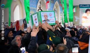 تشییع پیکر سردار شهید محمدرضا ظهوری در چالوس